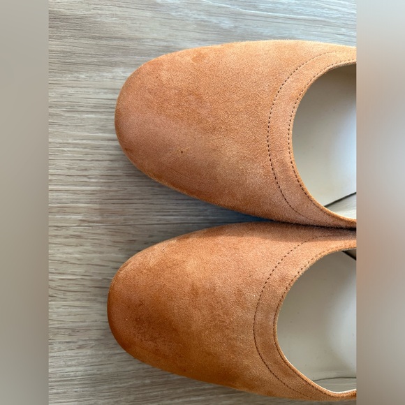 Everlane The Italian Leather Day Heel in Cognac Suede Tan Size 9 - Picture 4 of 9